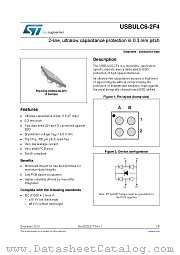 USBULC6-2F4 datasheet pdf ST Microelectronics