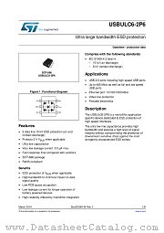 USBULC6-2P6 datasheet pdf ST Microelectronics