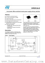 VIPER12A-E datasheet pdf ST Microelectronics