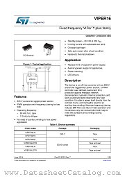 VIPER16HN datasheet pdf ST Microelectronics