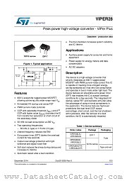VIPER28LD datasheet pdf ST Microelectronics
