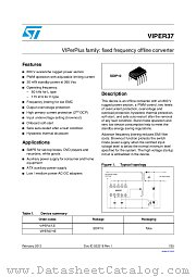 VIPER37HE datasheet pdf ST Microelectronics