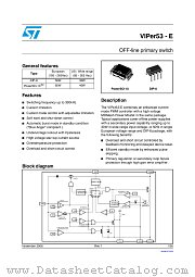 VIPER53SPTR-E datasheet pdf ST Microelectronics