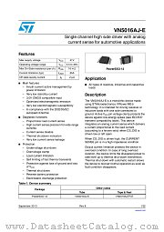 VN5016AJTR-E datasheet pdf ST Microelectronics