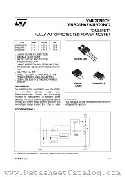 VNB20N07TR-E datasheet pdf ST Microelectronics