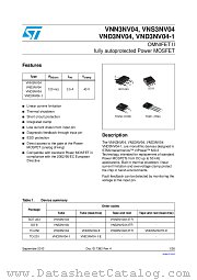 VND3NV04-E datasheet pdf ST Microelectronics