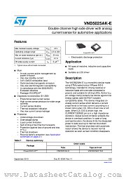 VND5025AK-E datasheet pdf ST Microelectronics
