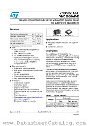 VND5050AKTR-E datasheet pdf ST Microelectronics