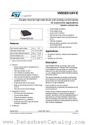 VND5E012AY-E datasheet pdf ST Microelectronics