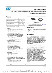 VND5E025LKTR-E datasheet pdf ST Microelectronics