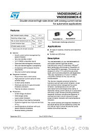 VND5E050MCKTR-E datasheet pdf ST Microelectronics