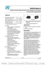 VND5E160AJ-E datasheet pdf ST Microelectronics