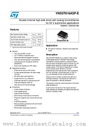 VND5T016ASP-E datasheet pdf ST Microelectronics
