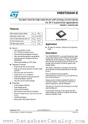 VND5T050AK-E datasheet pdf ST Microelectronics