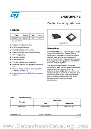 VND600PEP-E datasheet pdf ST Microelectronics