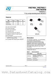 VND7N04-E datasheet pdf ST Microelectronics