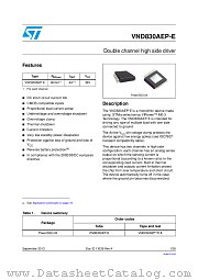 VND830AEP-E datasheet pdf ST Microelectronics