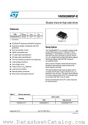 VND830MSPTR-E datasheet pdf ST Microelectronics