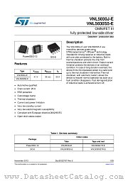 VNL5030S5TR-E datasheet pdf ST Microelectronics