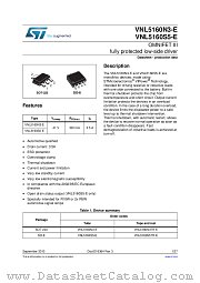 VNL5160S5TR-E datasheet pdf ST Microelectronics