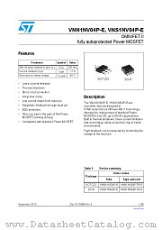 VNS1NV04P-E datasheet pdf ST Microelectronics