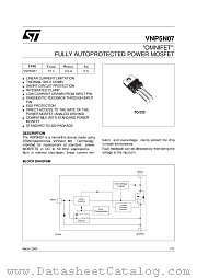 VNP5N07-E datasheet pdf ST Microelectronics