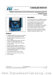 X-NUCLEO-IKS01A1 datasheet pdf ST Microelectronics
