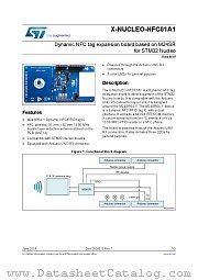 X-NUCLEO-NFC01A1 datasheet pdf ST Microelectronics