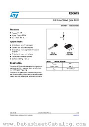 X00619MN5AL2 datasheet pdf ST Microelectronics