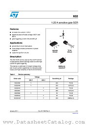 X0202NUF datasheet pdf ST Microelectronics
