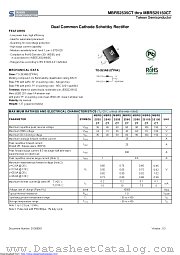 MBRS25100CT datasheet pdf Taiwan Semiconductor