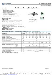 SR10150 datasheet pdf Taiwan Semiconductor