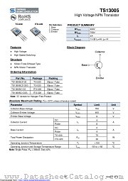 TS13005CZ datasheet pdf Taiwan Semiconductor