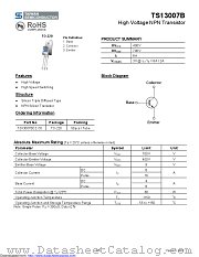 TS13007BCZ datasheet pdf Taiwan Semiconductor
