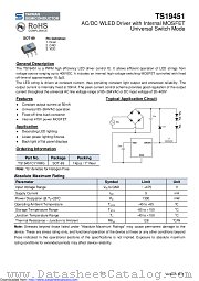TS19451CY datasheet pdf Taiwan Semiconductor