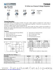 TS2940CZ50 datasheet pdf Taiwan Semiconductor