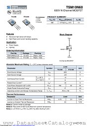 TSM10N60CI datasheet pdf Taiwan Semiconductor