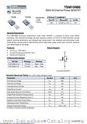 TSM10N80CZ datasheet pdf Taiwan Semiconductor
