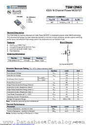 TSM12N65CI datasheet pdf Taiwan Semiconductor