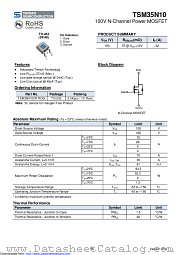 TSM35N10CP datasheet pdf Taiwan Semiconductor
