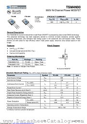 TSM4N90CZ datasheet pdf Taiwan Semiconductor