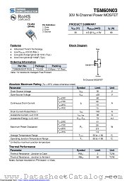 TSM60N03CP datasheet pdf Taiwan Semiconductor