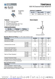 TSM70N10CP datasheet pdf Taiwan Semiconductor