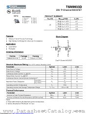 TSM9933DCS datasheet pdf Taiwan Semiconductor