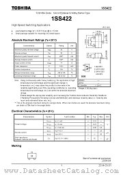 1SS422 datasheet pdf TOSHIBA