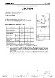 2SC5906 datasheet pdf TOSHIBA