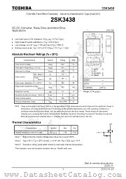 2SK3438 datasheet pdf TOSHIBA