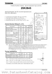 2SK3845 datasheet pdf TOSHIBA