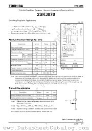 2SK3878 datasheet pdf TOSHIBA