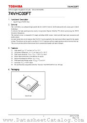 74VHC00FT datasheet pdf TOSHIBA